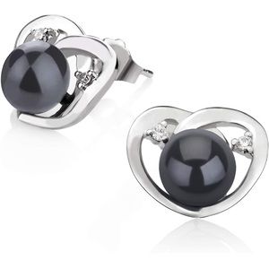 7-8mm AA Quality Freshwater 925 Sterling Silver Cultured Pearl Earring Pair